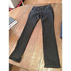 Size11 Bamboo Jeans Black Denim 3 Button Fly Jeans Skinny High Rise Casual Pants